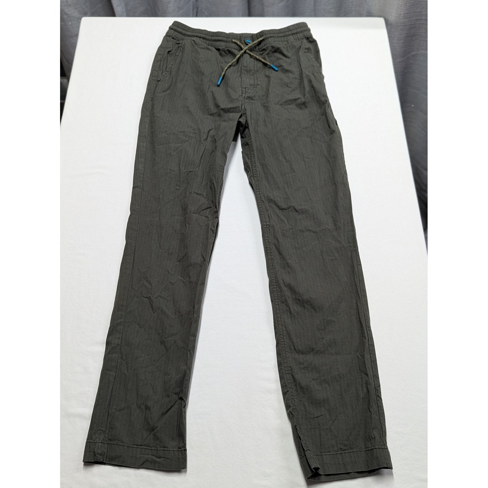 Cotopaxi Women Small Grey Olive Ripstop Cotton Nylon Stretch Drawstring Pants